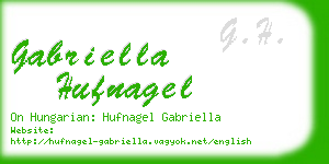 gabriella hufnagel business card
